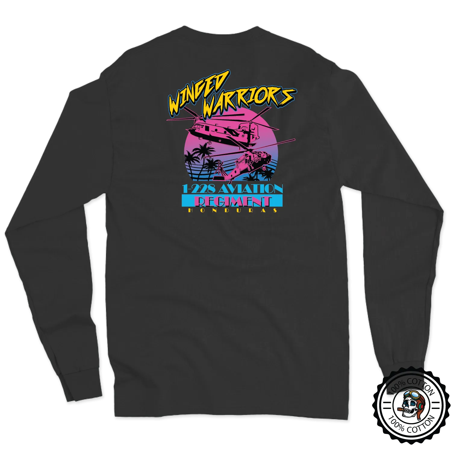 1-228 AVN REG "Winged Warriors" Long Sleeve T-Shirt