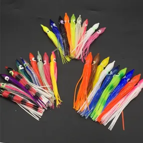 10Pcs 9cm Octopus Squid Skirt