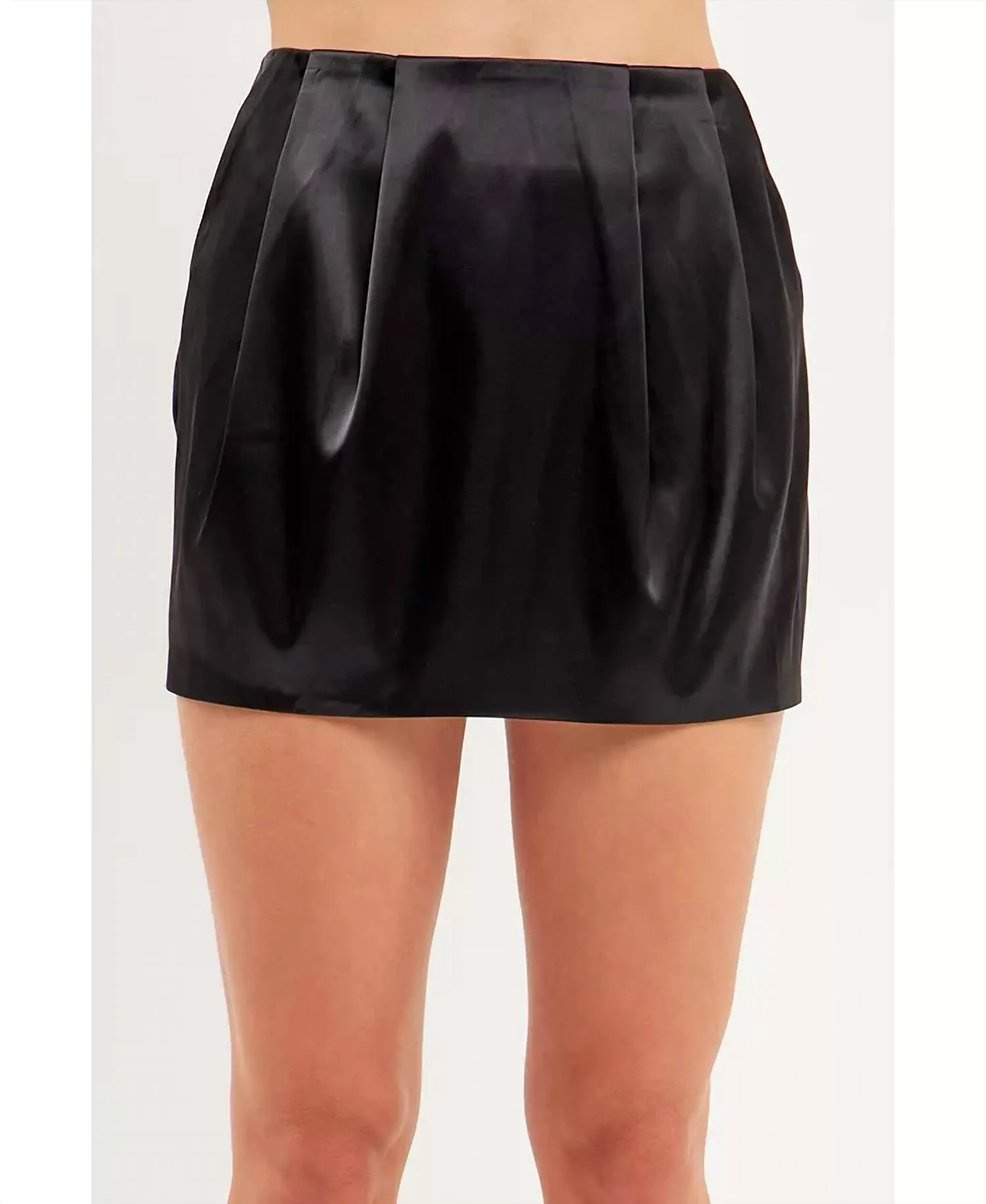 2.7 August Apparel - Satin Mini Skirt
