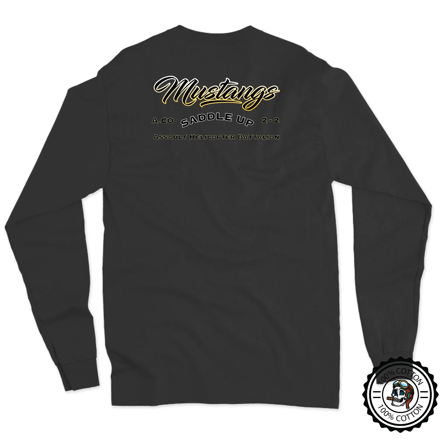 A Co, 2-2 AHB "Mustangs" Long Sleeve T-Shirt