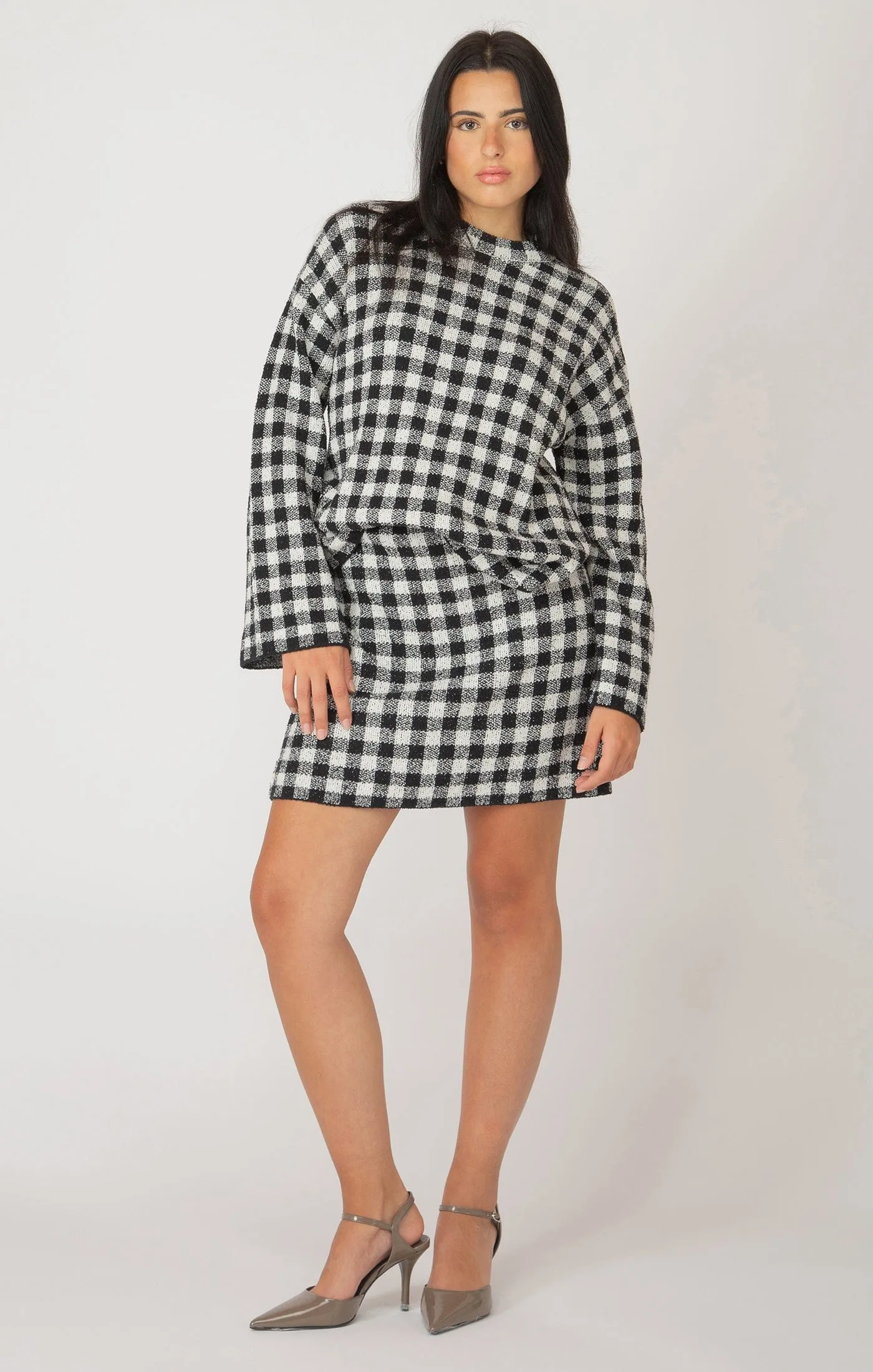 Andie Plaid Sweater Skirt