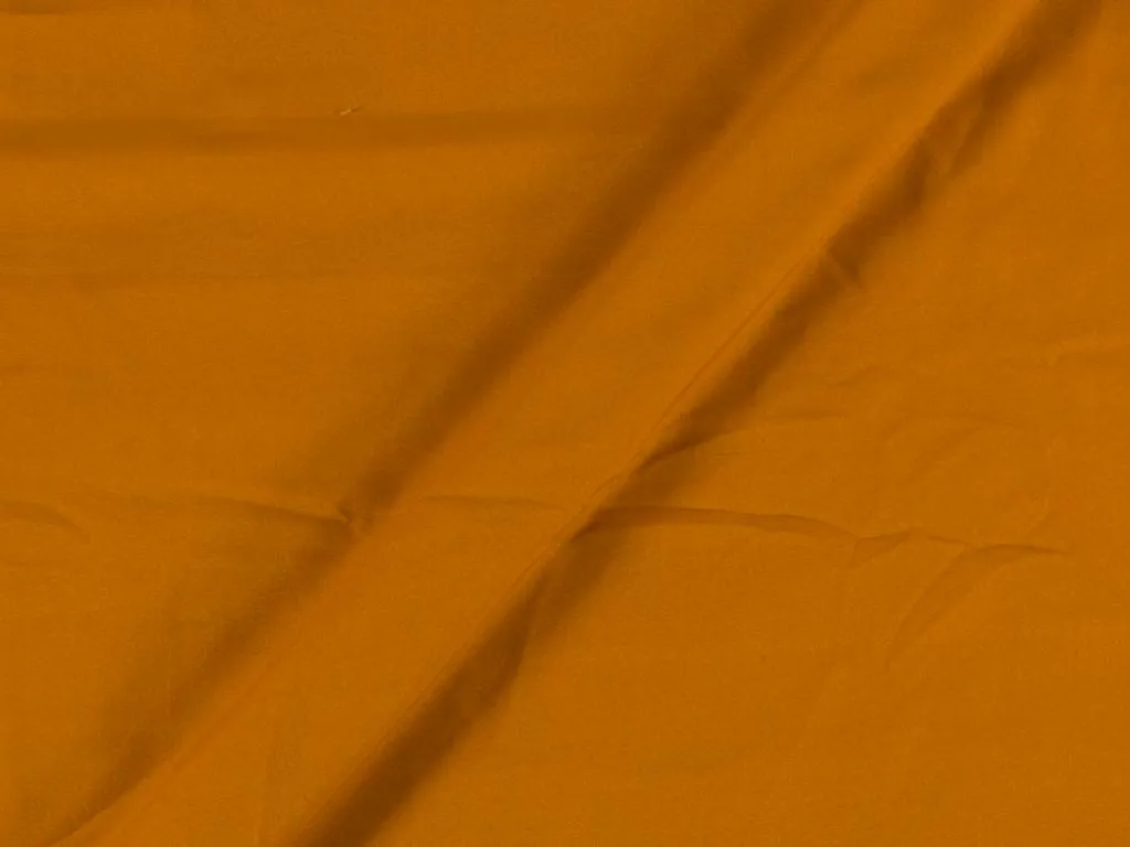 Premium Plain Apricot Orange Crepe Fabric with Soft Butter Touch