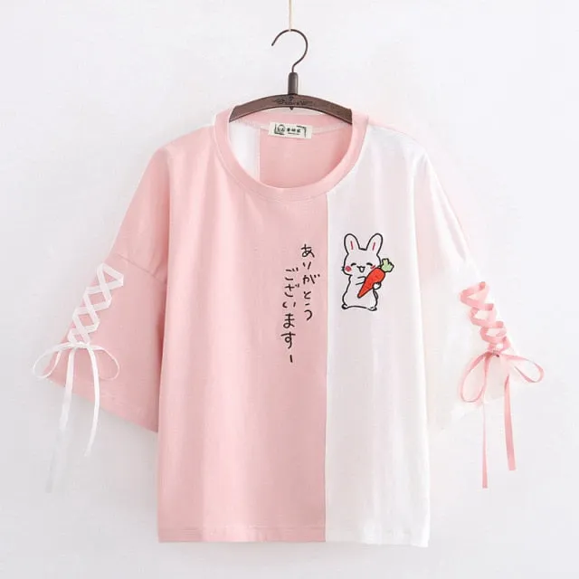 College Style Rabbit T-Shirt