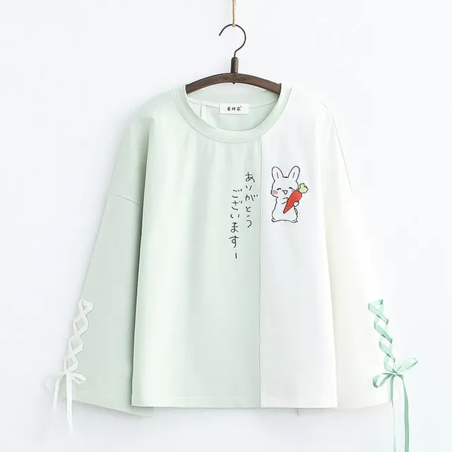 College Style Rabbit T-Shirt