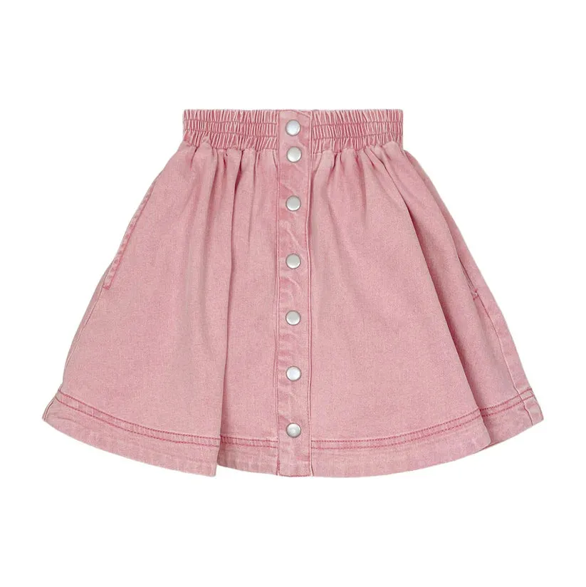 Colored Denim Skirt