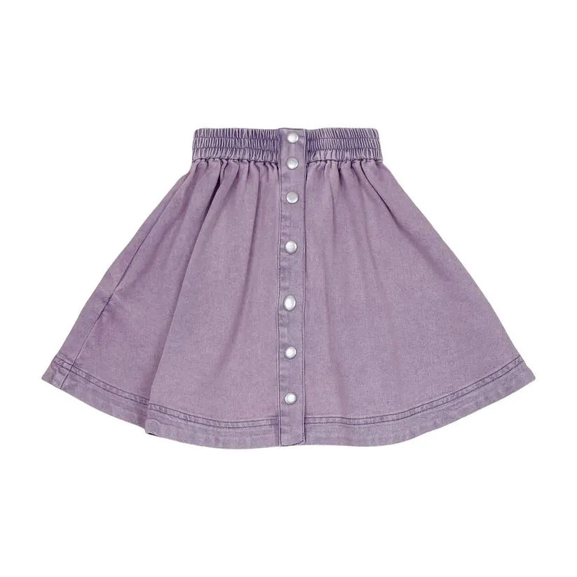 Colored Denim Skirt