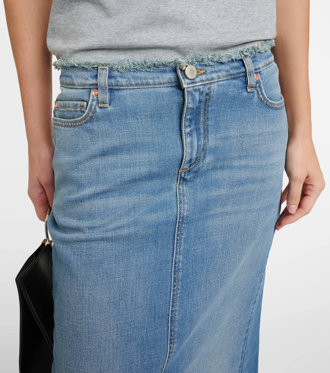Dorothee Schumacher denim love maxi skirt, blue