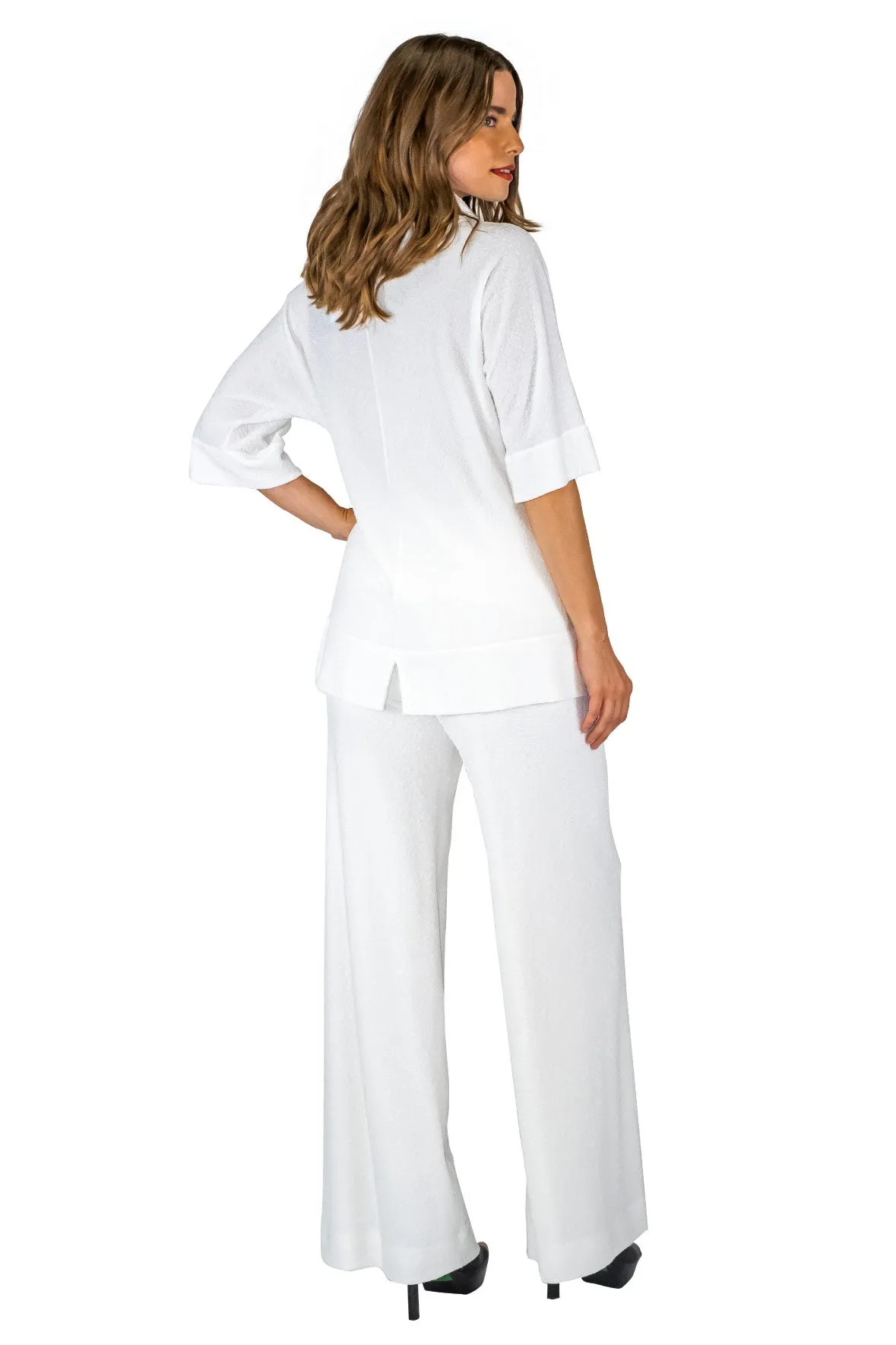 Elbow SL Double Stitch Front Pullover