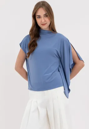 Emi Asymmetric Drape Sleeves Top