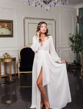 Flow White Wedding Dress