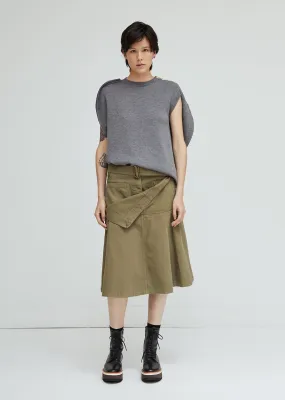 Fold Front Skirt