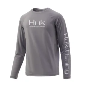 HUK YOUTH PURSUIT LS SHARKSKIN