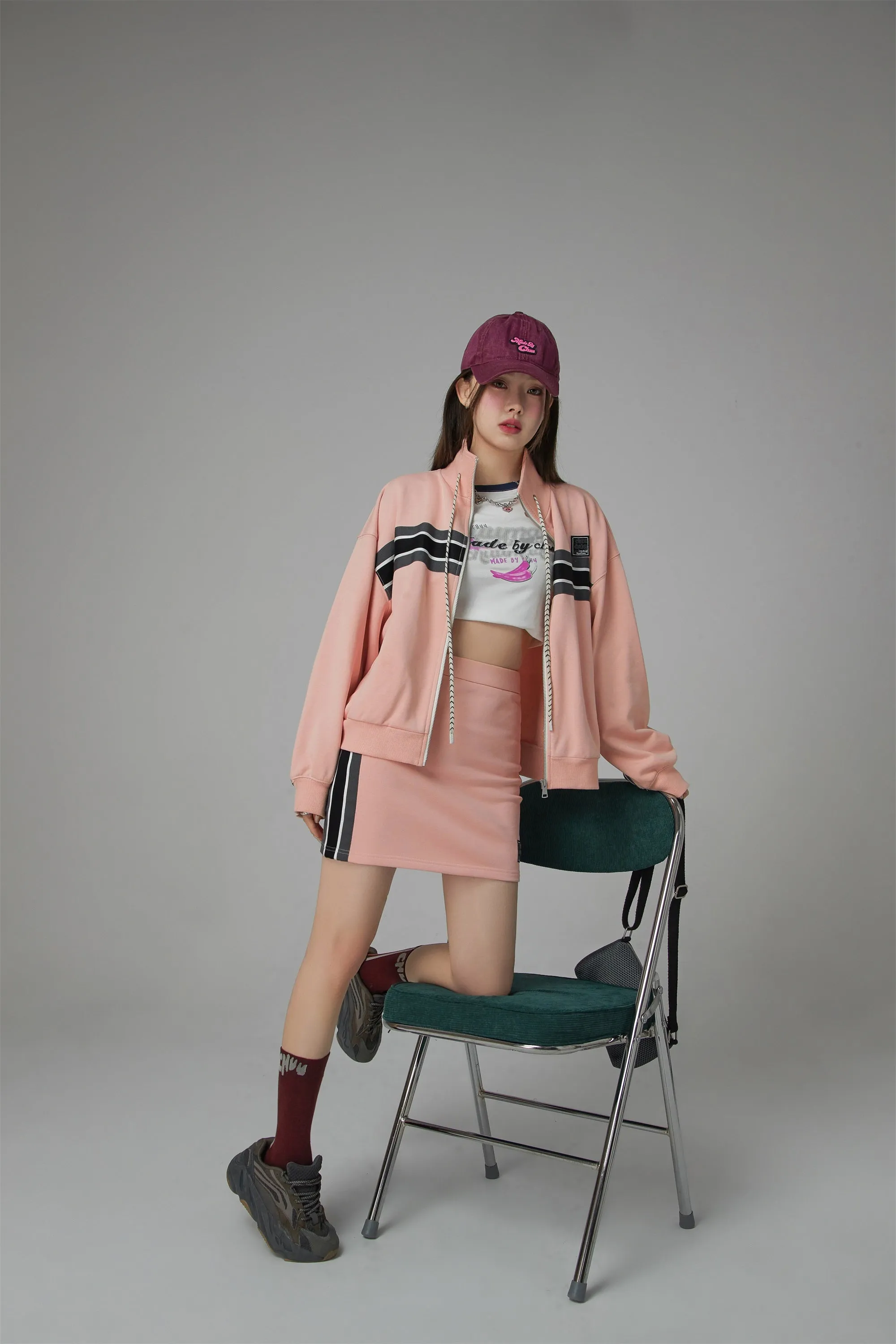 In Pursuit Ribbed Mini Skirt