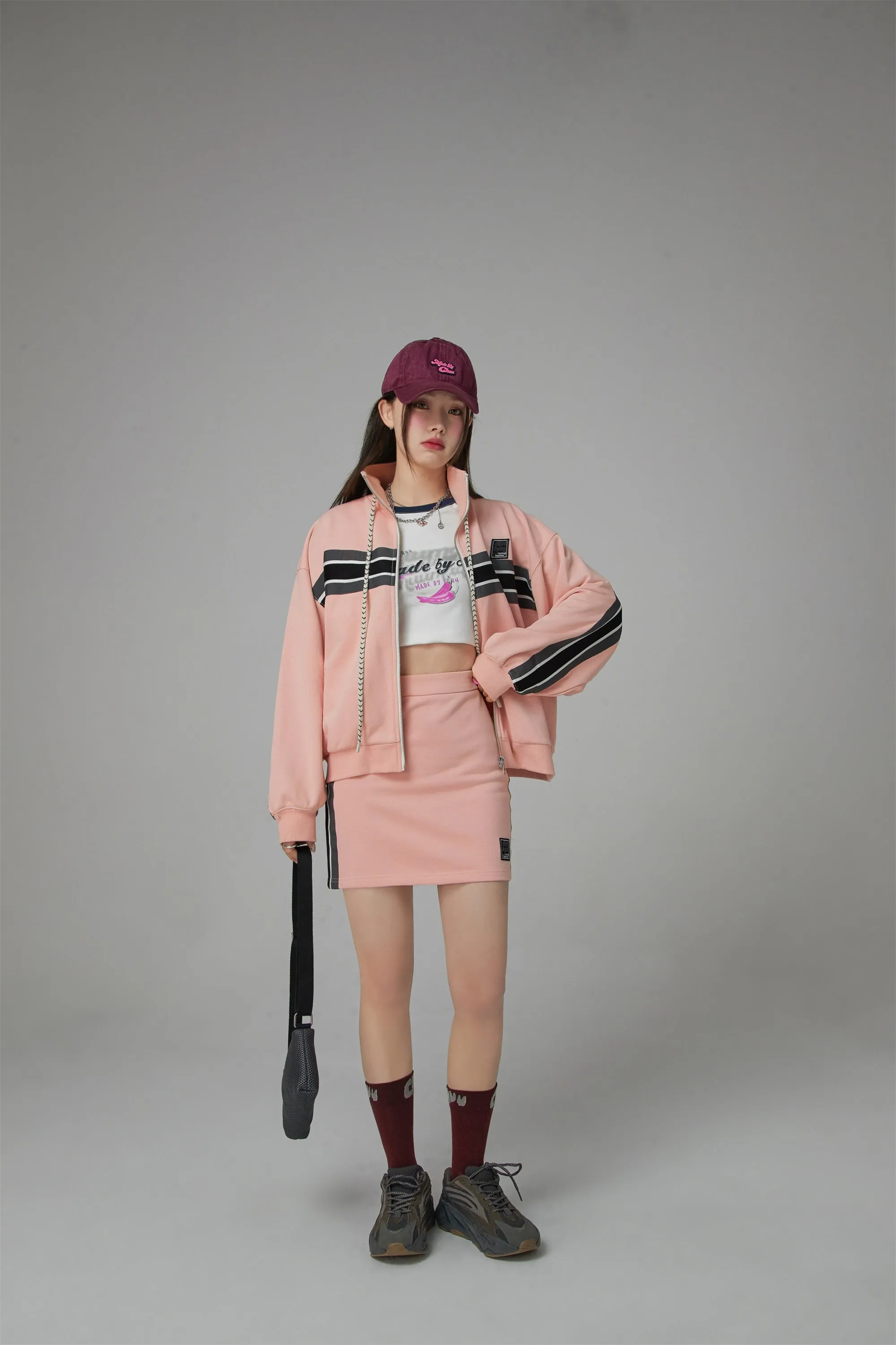 In Pursuit Ribbed Mini Skirt