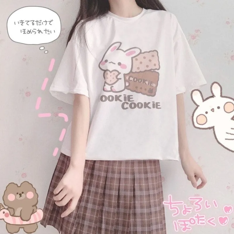 Kawaii Bunny Cookie T-shirt