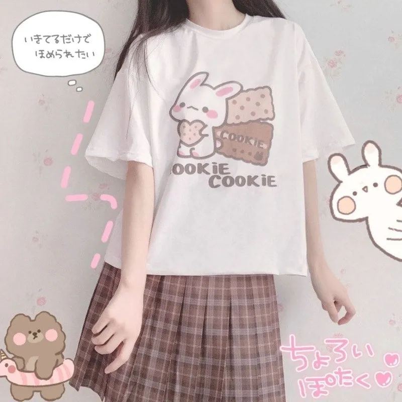 Kawaii Bunny Cookie T-shirt