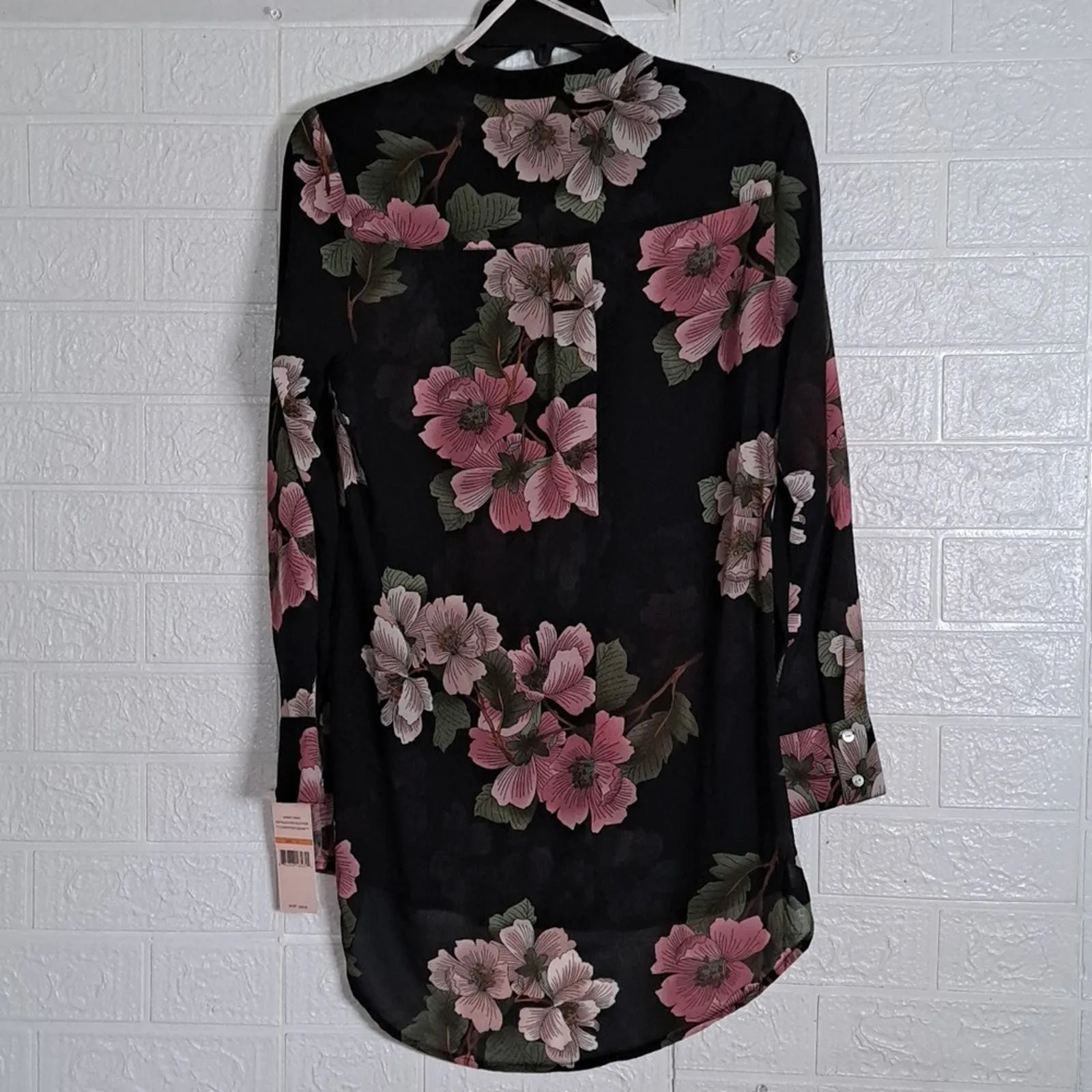 NANETTE NANETTE LEPORE Floral-Print Long-Sleeve Shirt