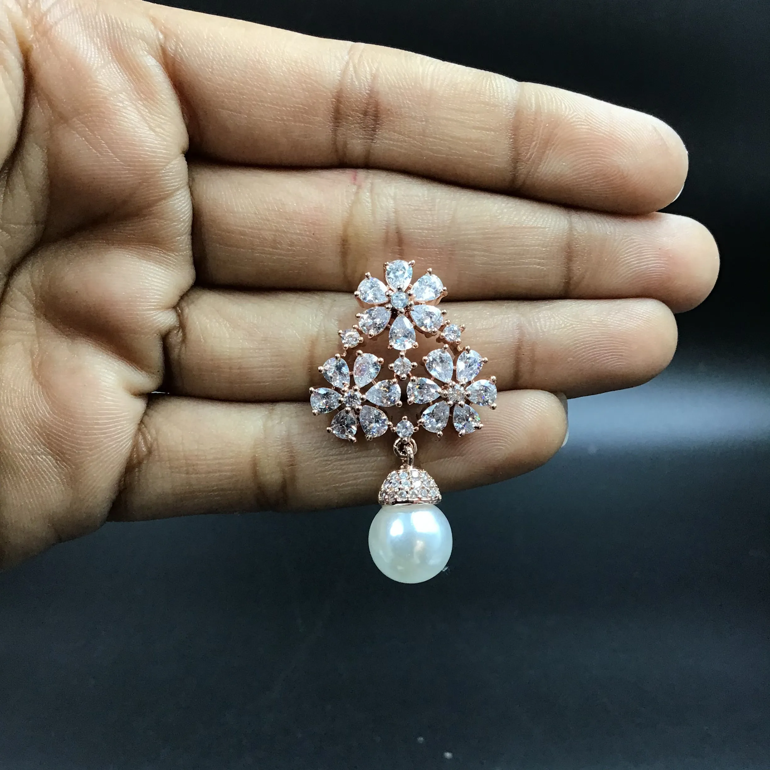 Tops/Studs Zircon/AD Earring 4208-69