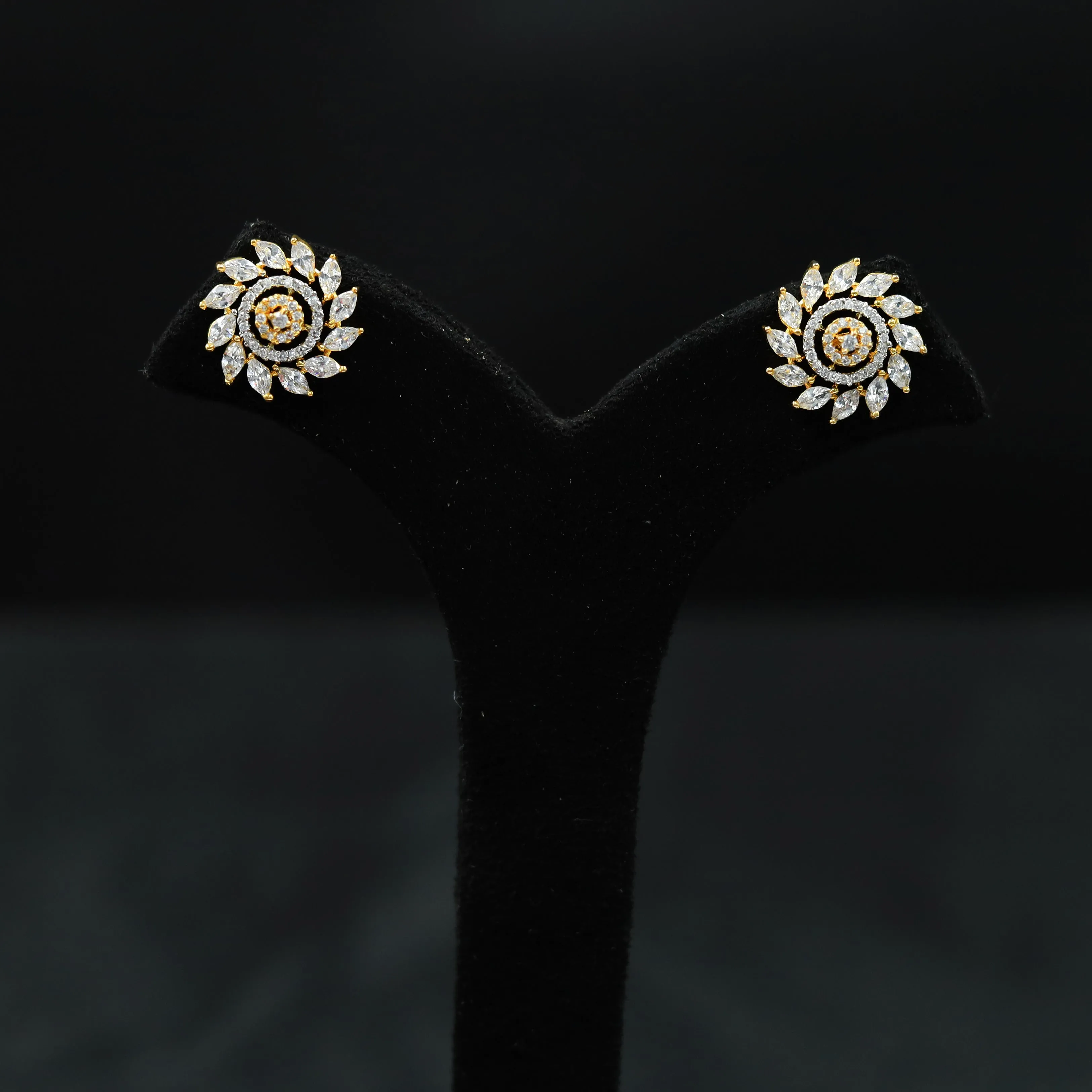 Tops/Studs Zircon/AD Earring 6160-08
